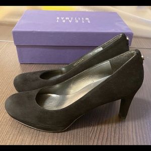 Stuart Weitzman Classic Black Suede Ponder Size 6
